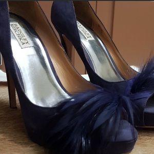 Badgley Mischka, Navy. Size 10